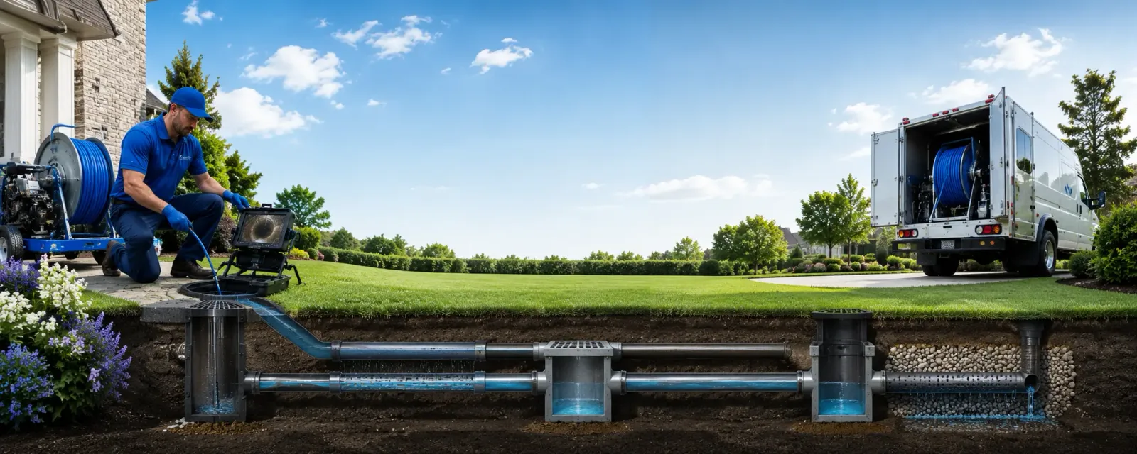 Outdoor drain cleaning information for Philip, SD